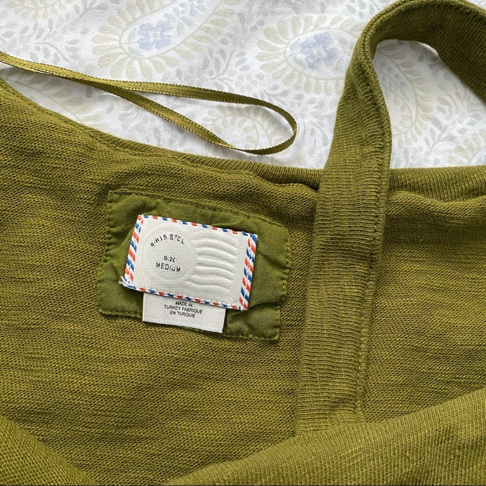 Anthro Postmark ruffle long sleeve 100% cotton top - Picture 4 of 6